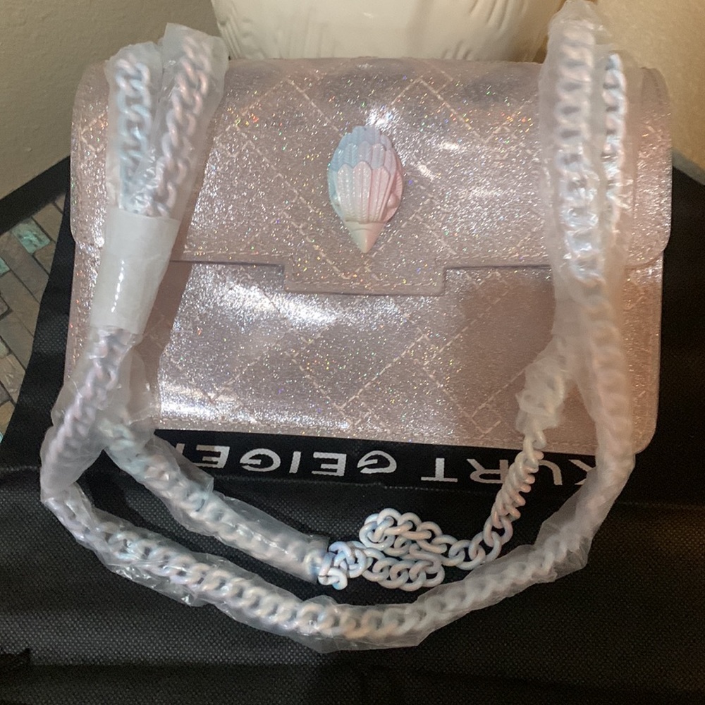 - Kurt Geiger London Mini Kensington Glitter Convertible Shoulder Bag